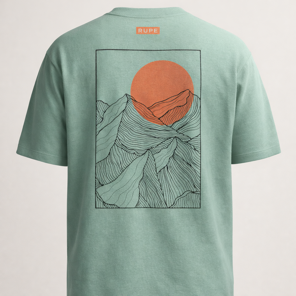 T-Shirt in cotone da uomo - Dark Mint