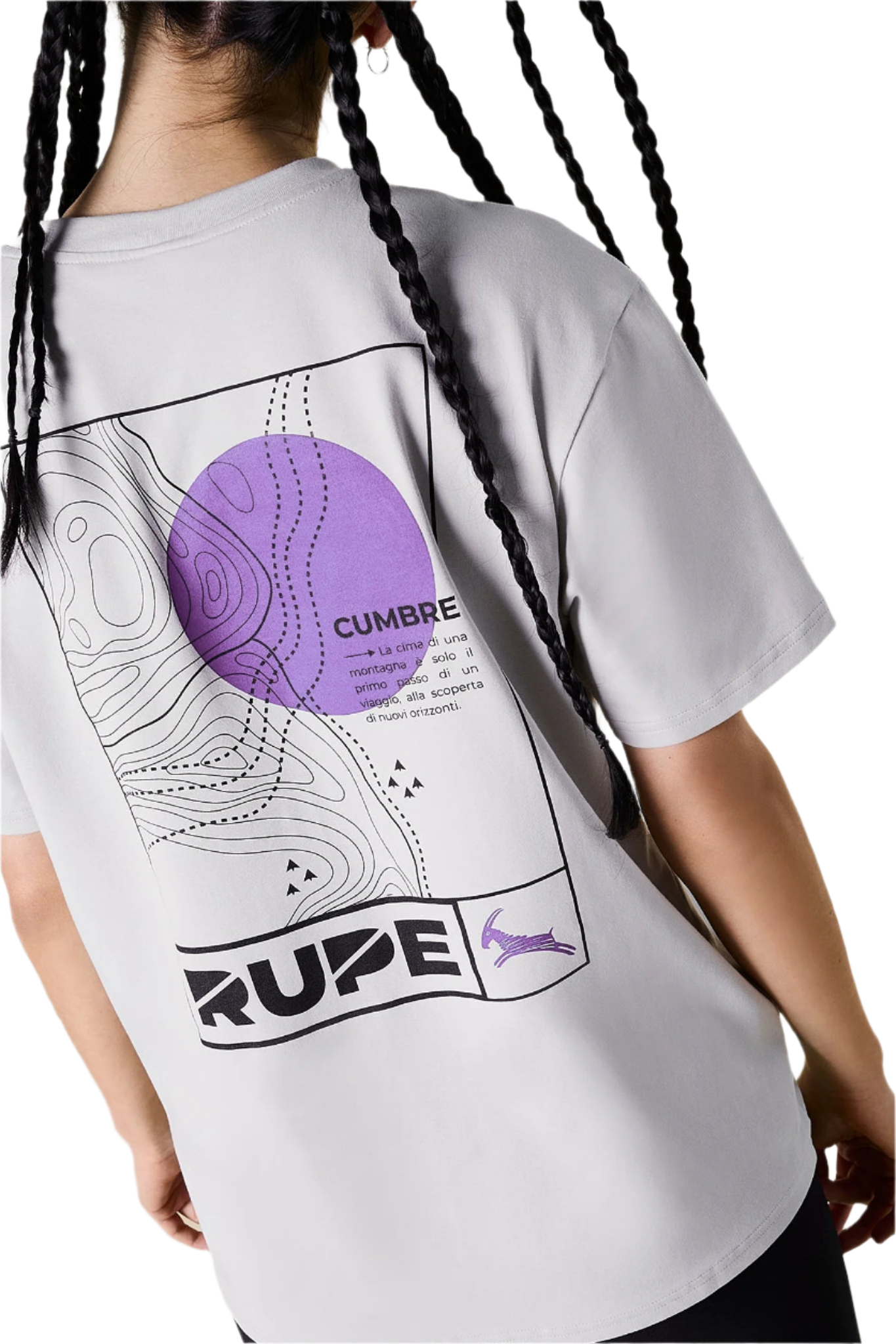 Men's cotton T-Shirt - Light Gray | Cliff