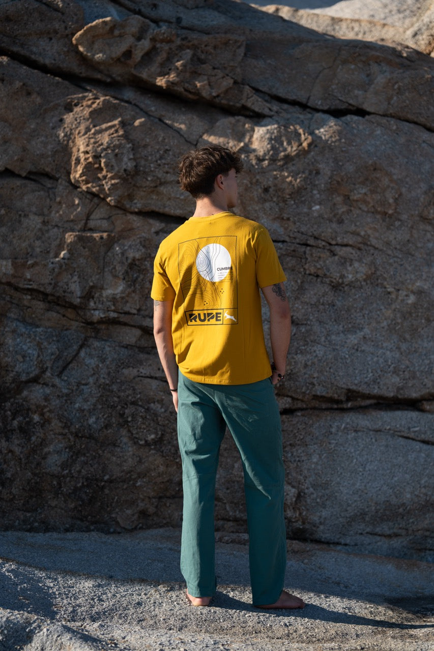 T-Shirt in cotone da uomo - Mustard