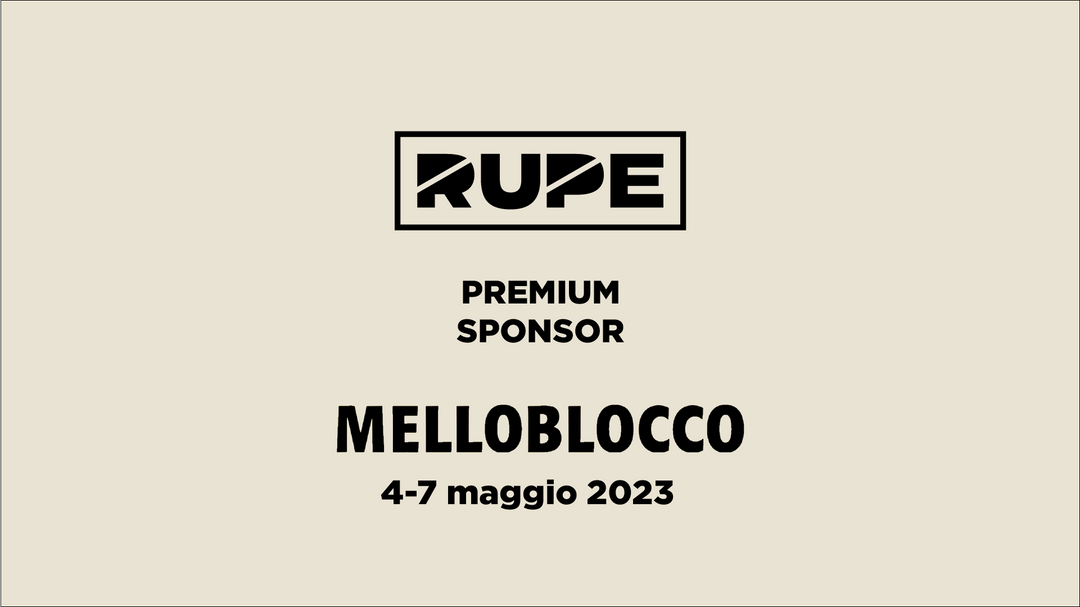 Rupe premium sponsor Melloblocco 2023