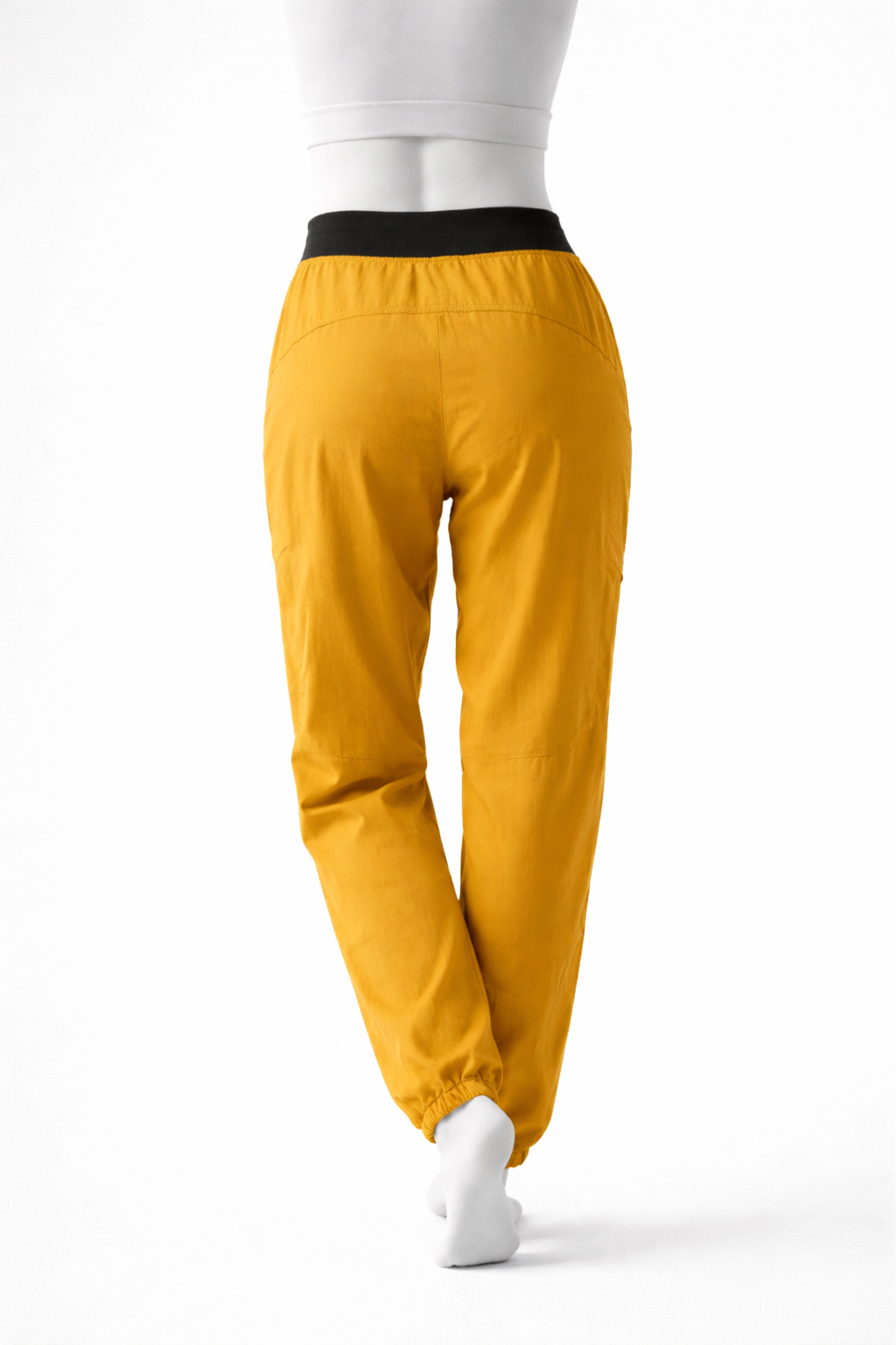 pantalone arrampicata trekking donna tecnico giallo back view