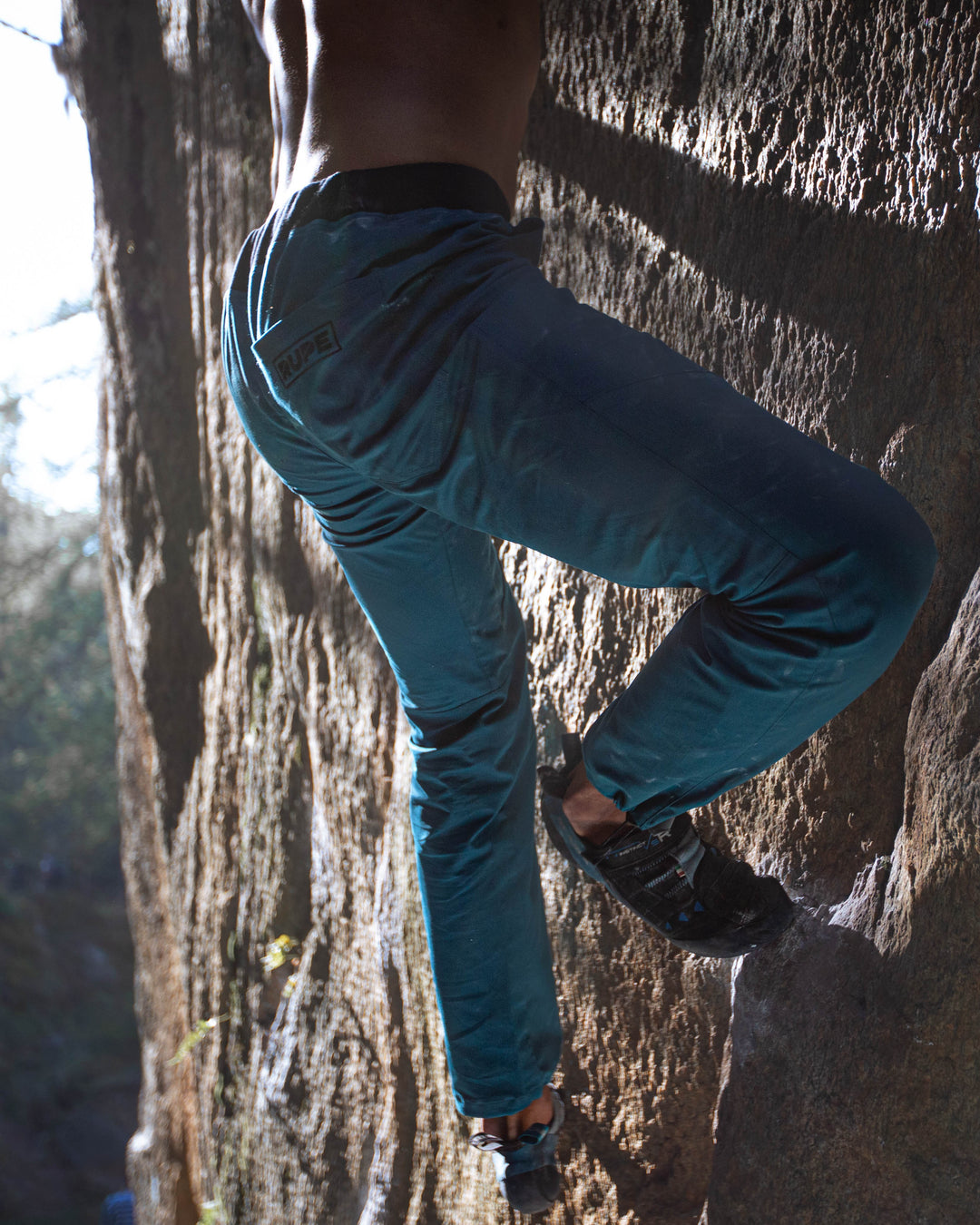 Edition Limitée - Pantalon d'escalade PYRENEES- Sarcelle pour homme fait main