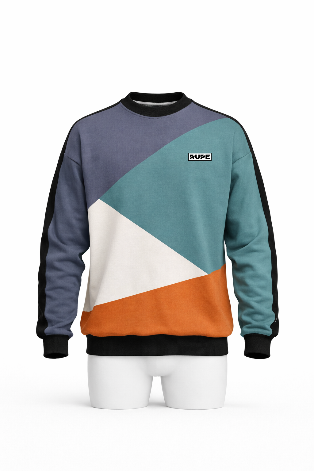 felpa tagli colore design in cotone leggera rupe vista frontale