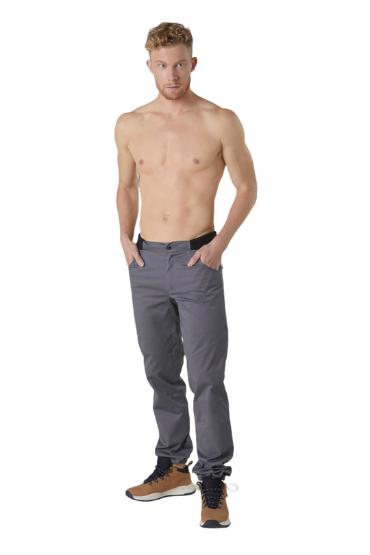 Pantalon d'escalade PYRENEES gris fait main pour homme