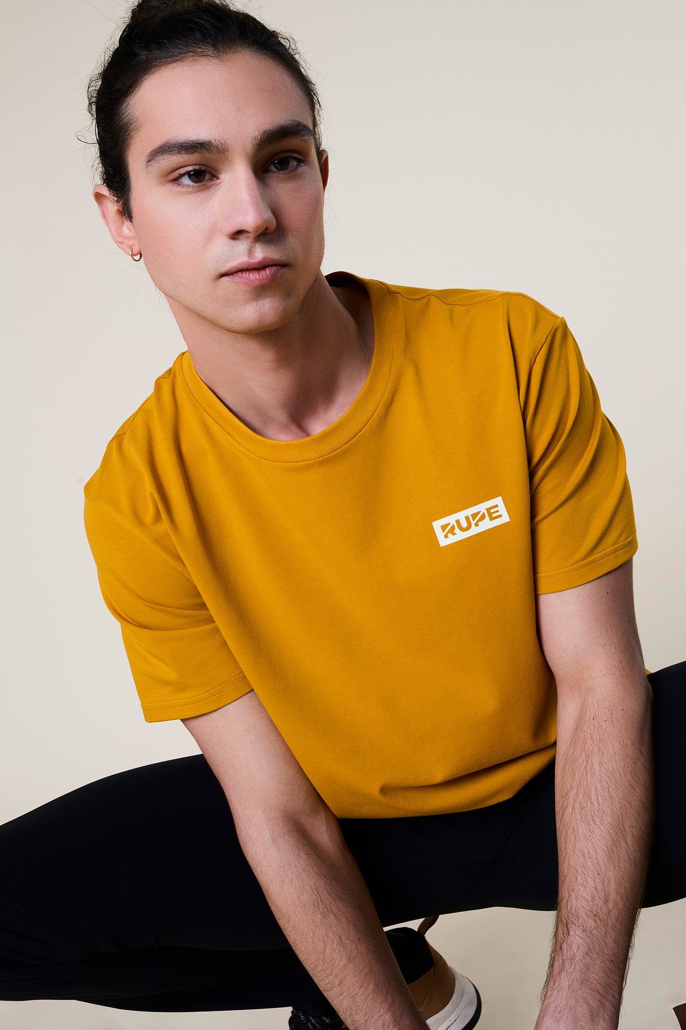 Men's cotton T-Shirt - Mustard