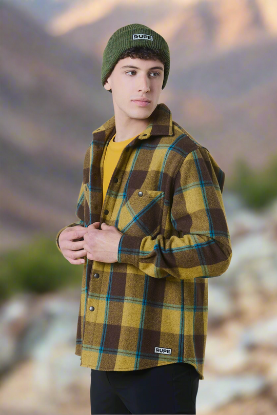 Checked Wool Flannel Shirt