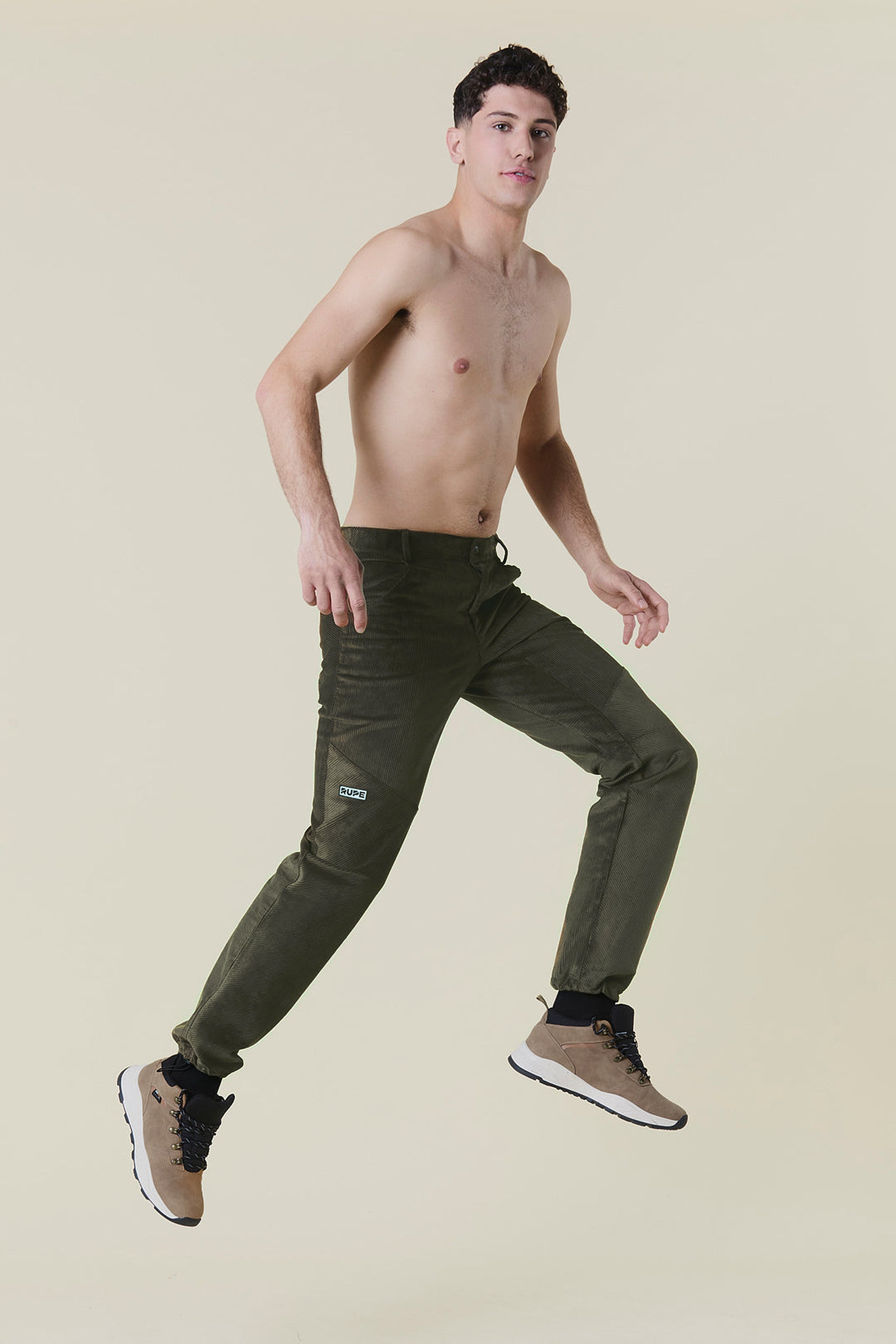 Pantalon homme en velours himalayen vert pin 2025/26