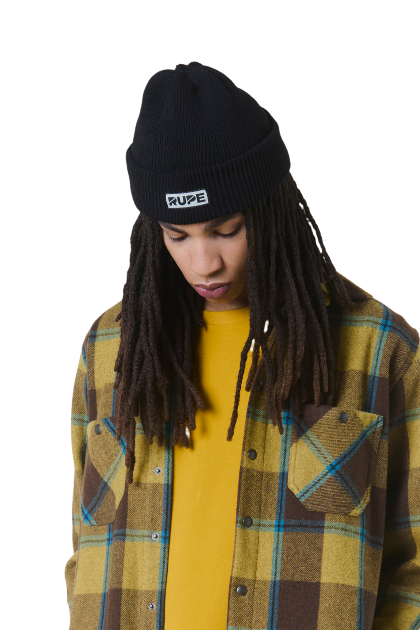 Sheep Rupe Beanie Hat by Brazz - Black