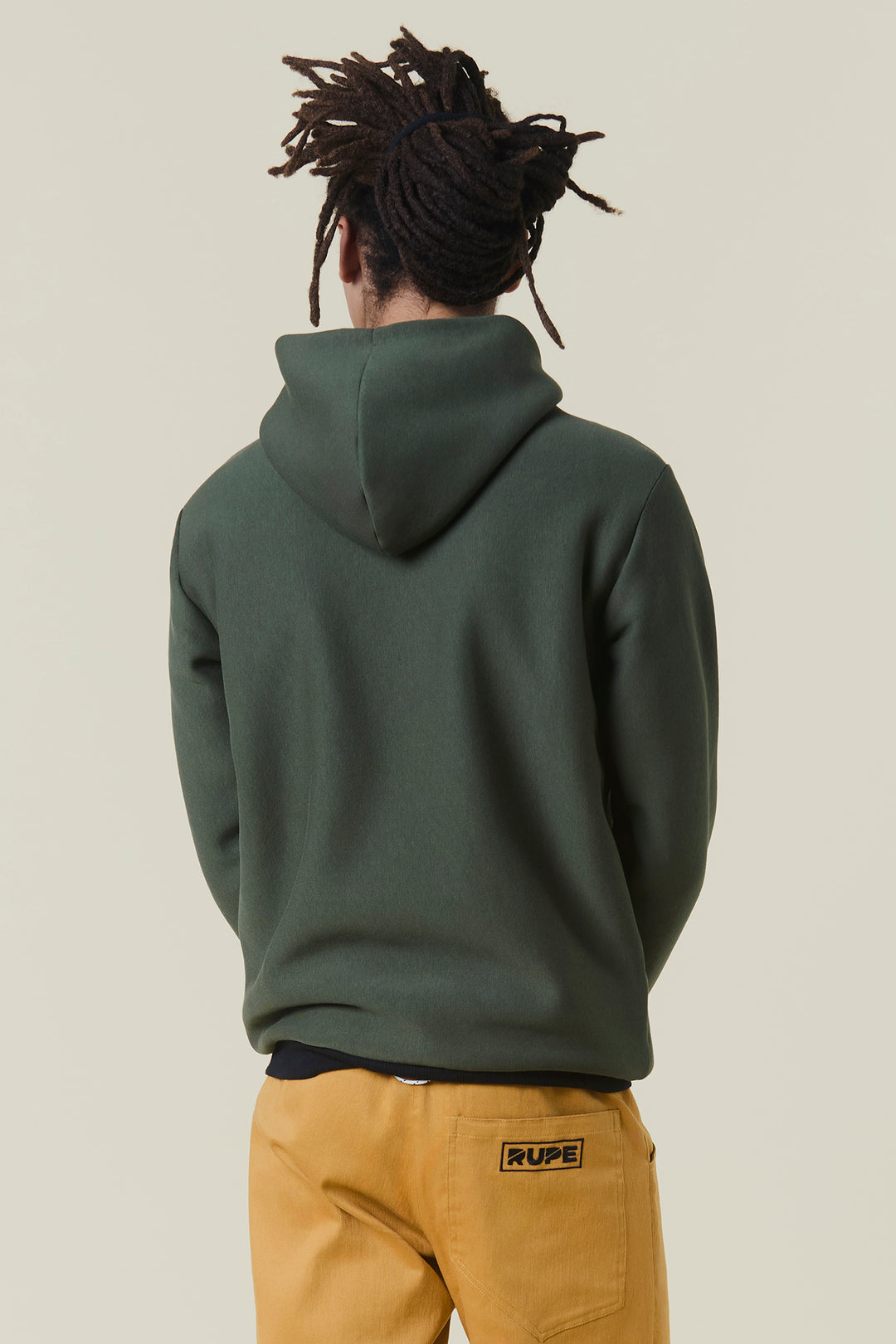 Felpa zip con Cappuccio - Uomo - Verde Militare