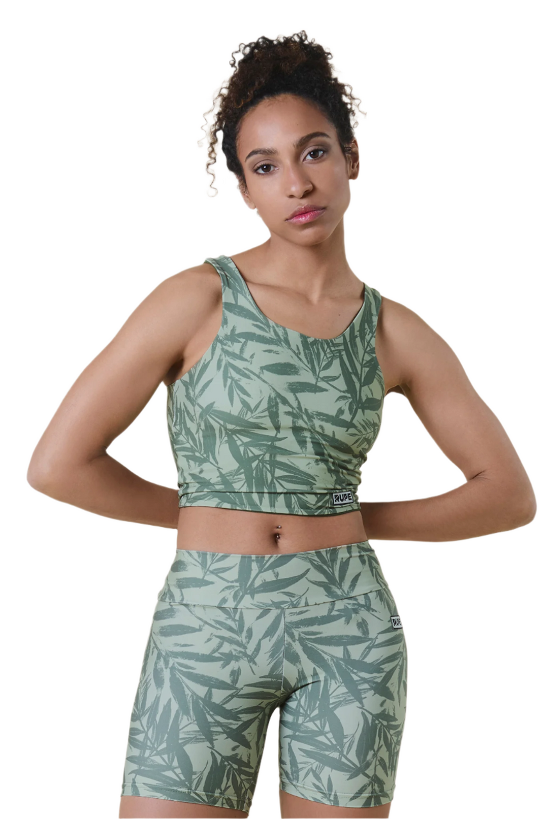 Women's Reversible Sports Tank Top - Bamboo Print