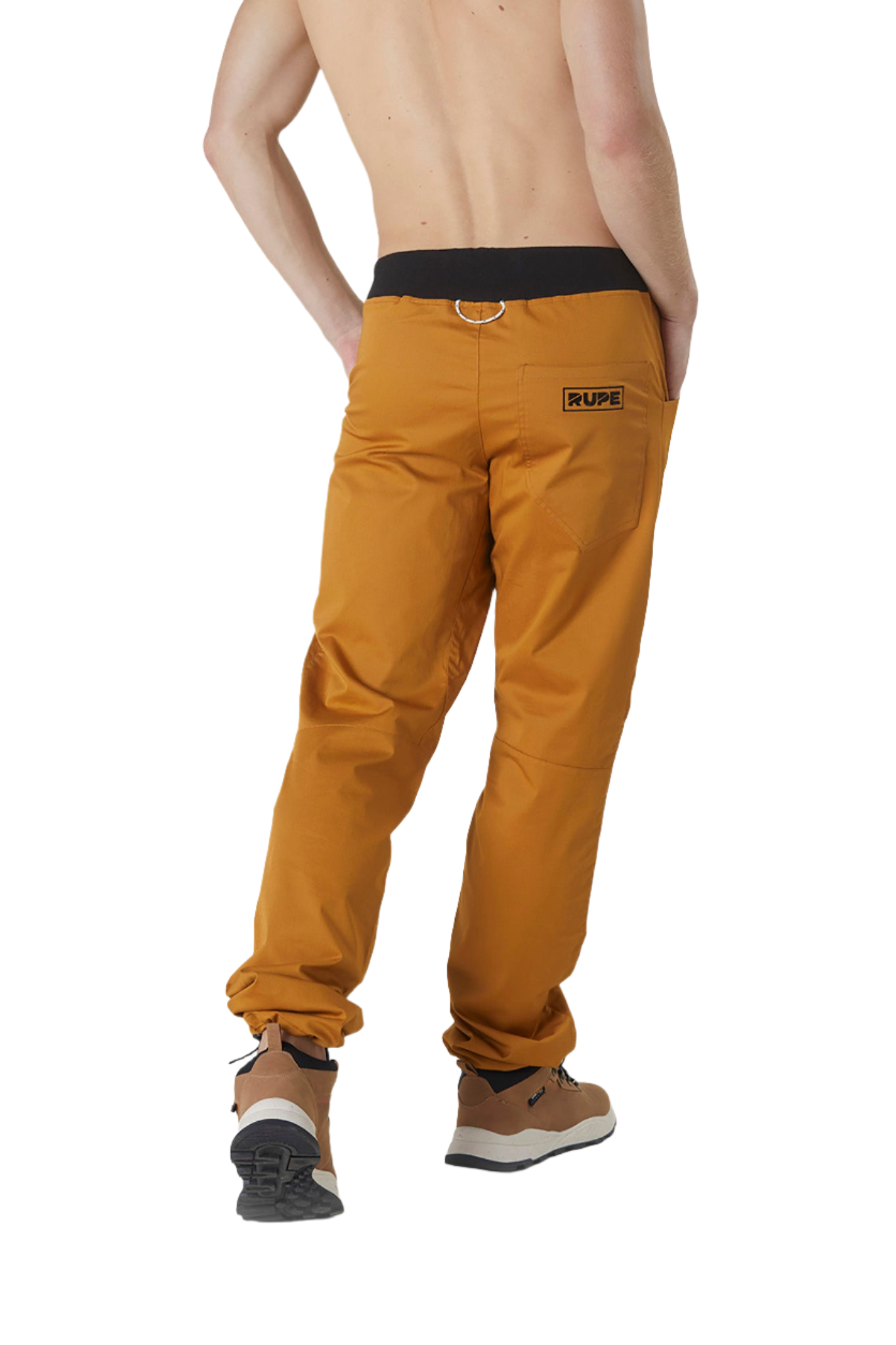 Pantalon d'escalade Pyrénées en coton couleur ocre