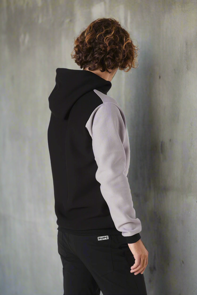 Men's 3 Colour Hoodie - Graphite