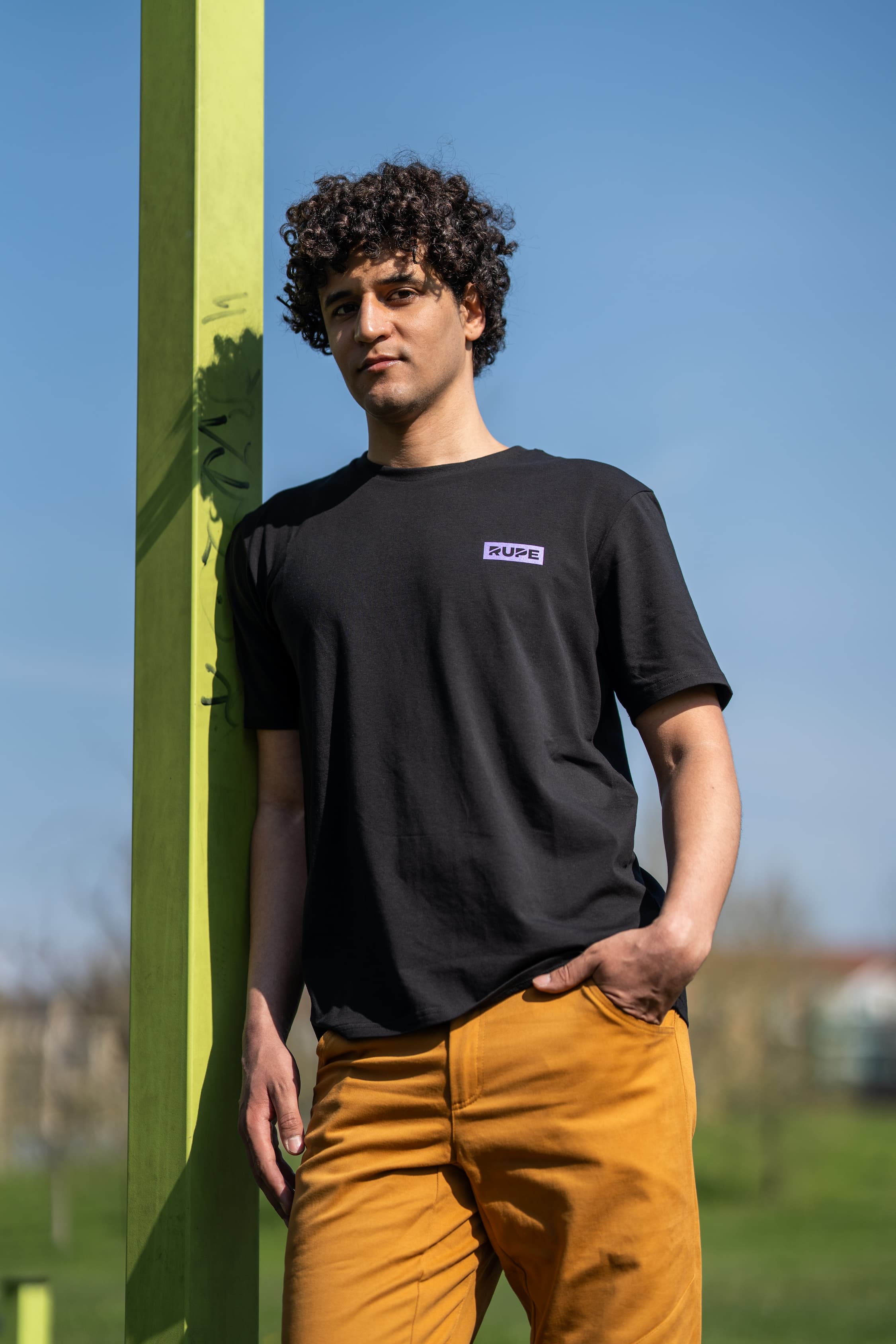 Pantalone Pirenei in Cotone per Arrampicata color Ocra