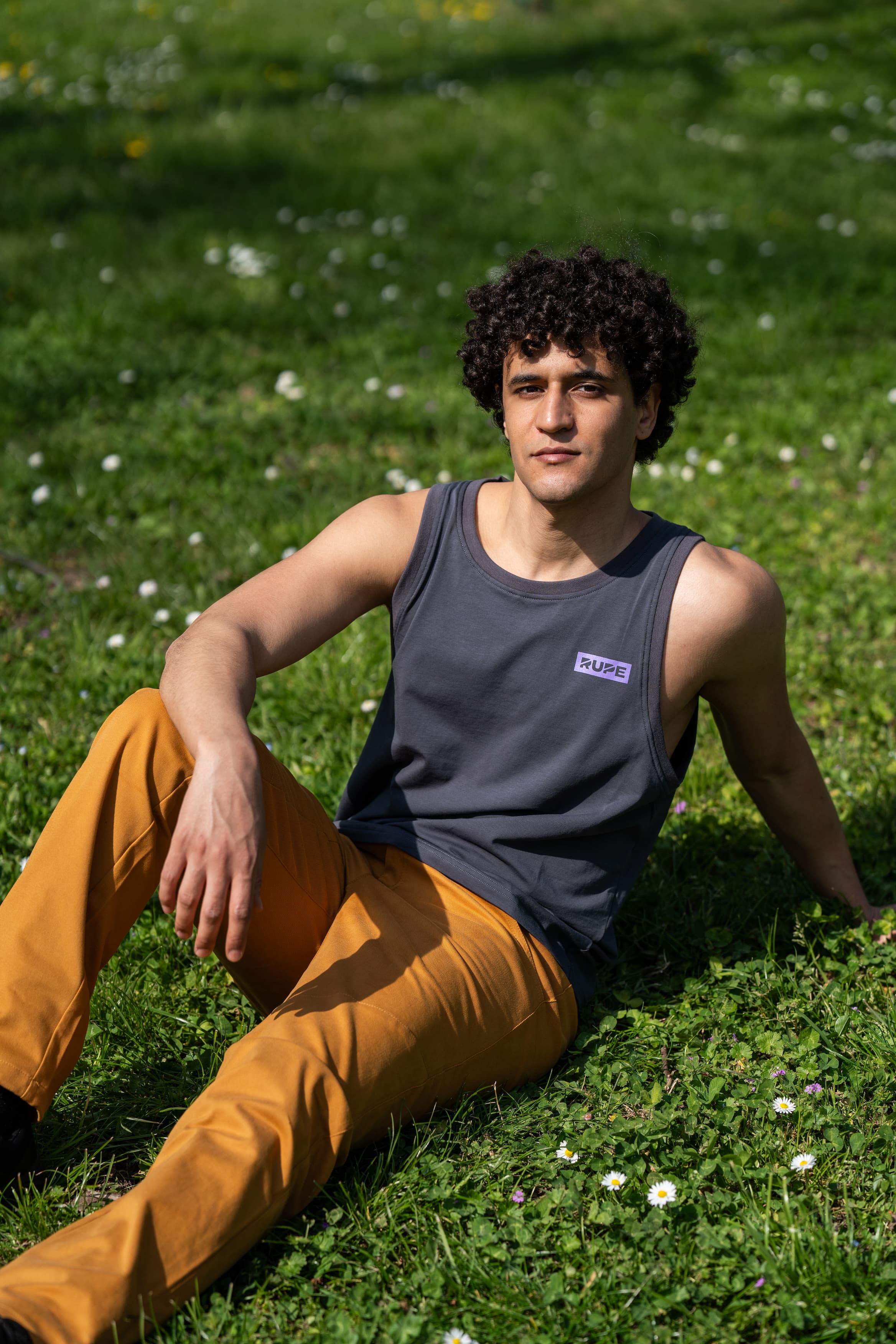 Canottiera Anthracite Purple - Uomo