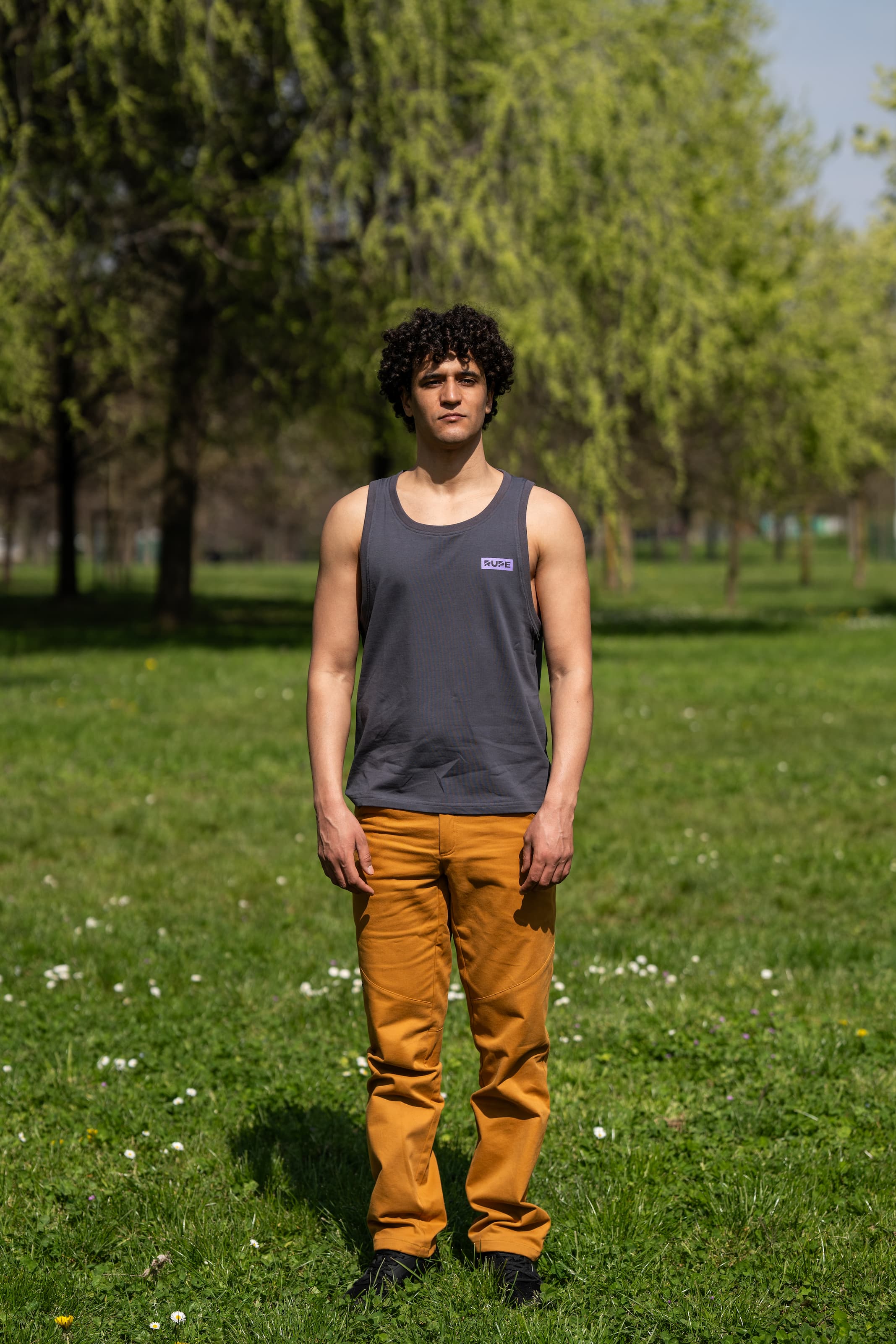 Canottiera Anthracite Purple - Uomo