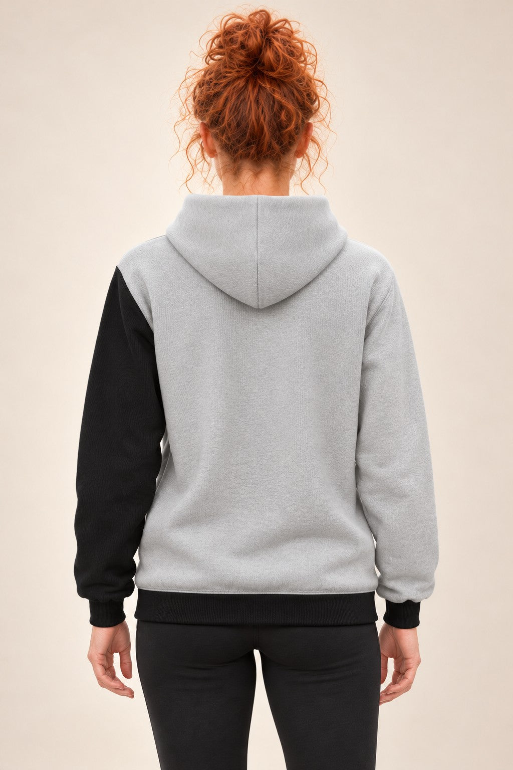 Felpa con cappuccio BLOCK Noa a 4 colori indossata da donna - retro - Rupe Clothing