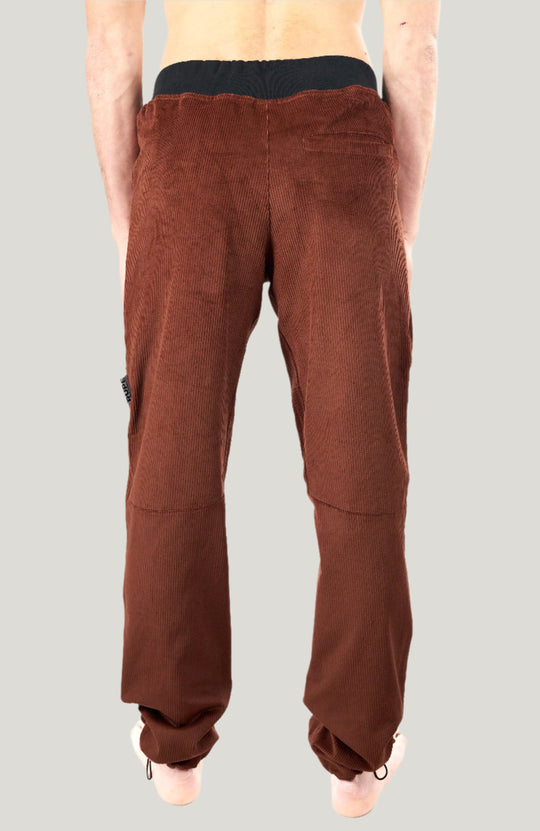 HIMALAYA - Rust pantalone in velluto da uomo