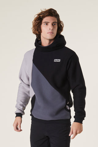 Men's 3 Colour Hoodie - Graphite