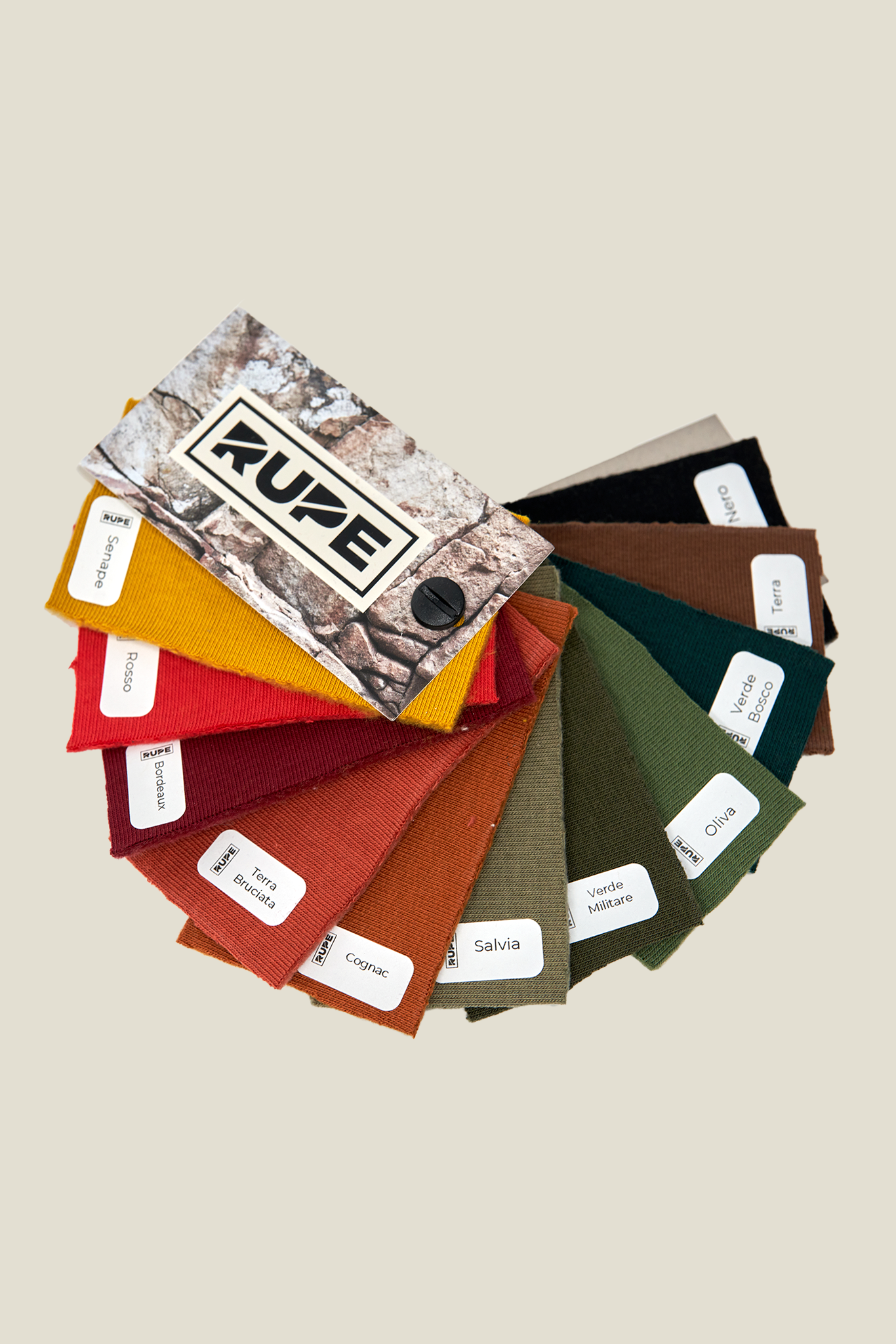 Coffret cadeau Rupe - Sweat-shirt personnalisé fait main + boîte d'échantillons de tissu