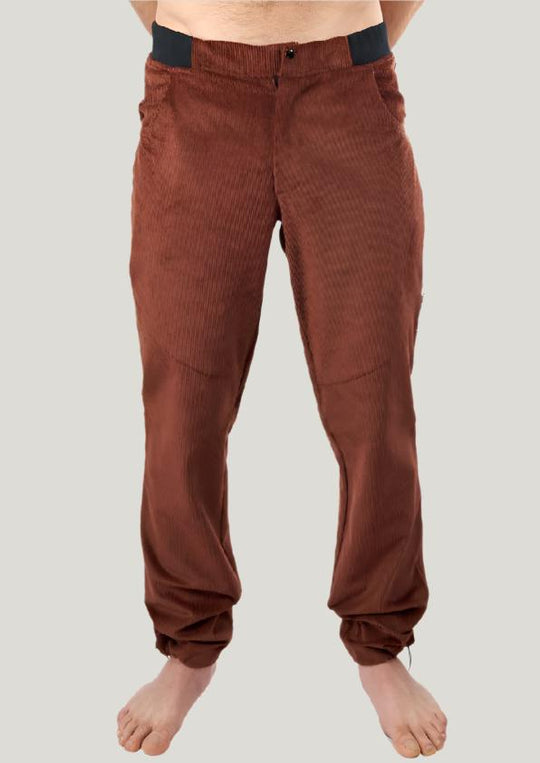 HIMALAYA - Rust pantalone in velluto da uomo